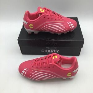 Charly Stingr Mens Soccer Cleats Fuchsia Lime Green 1087322 Size 4 NEW